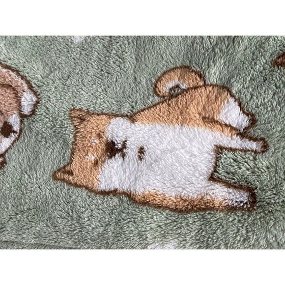Cozy Companions Shiba Inu And Daisies Comfy Plush Soft Throw Blanket 60x70” NEW - Picture 10 of 12
